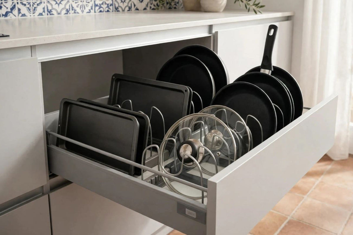 Organizador Sartenes y Tapas Extensible